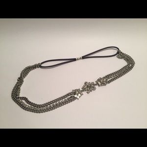 Crystal and Chain Snowflake Headband